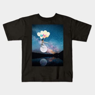 Moon Balloon Boy 3 - something is spotted! Kids T-Shirt